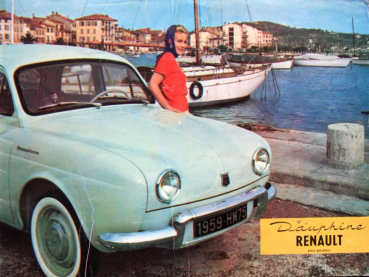 Renault Dauphine Modelprogram 1958 Carbrochure (10118)